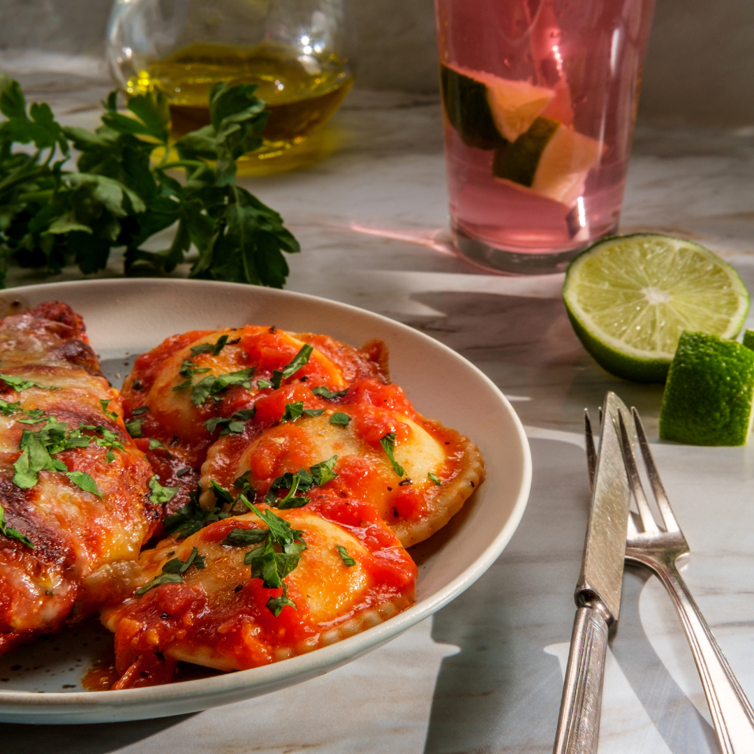 CHICKEN WITH RAVIOLI